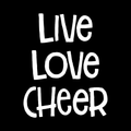 Live Love Cheer Vinyl Decal Sticker