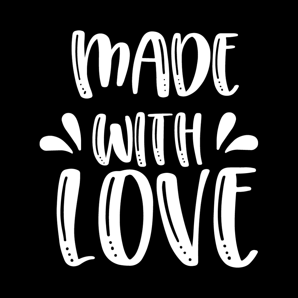 Made With Love Vinyl Decal Sticker