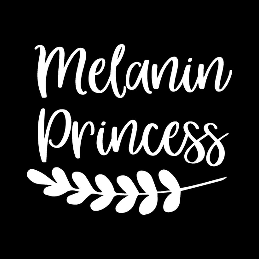 Melanin Princess Vinyl Decal Sticker