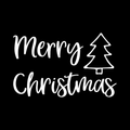 Merry Christmas Vinyl Decal Sticker