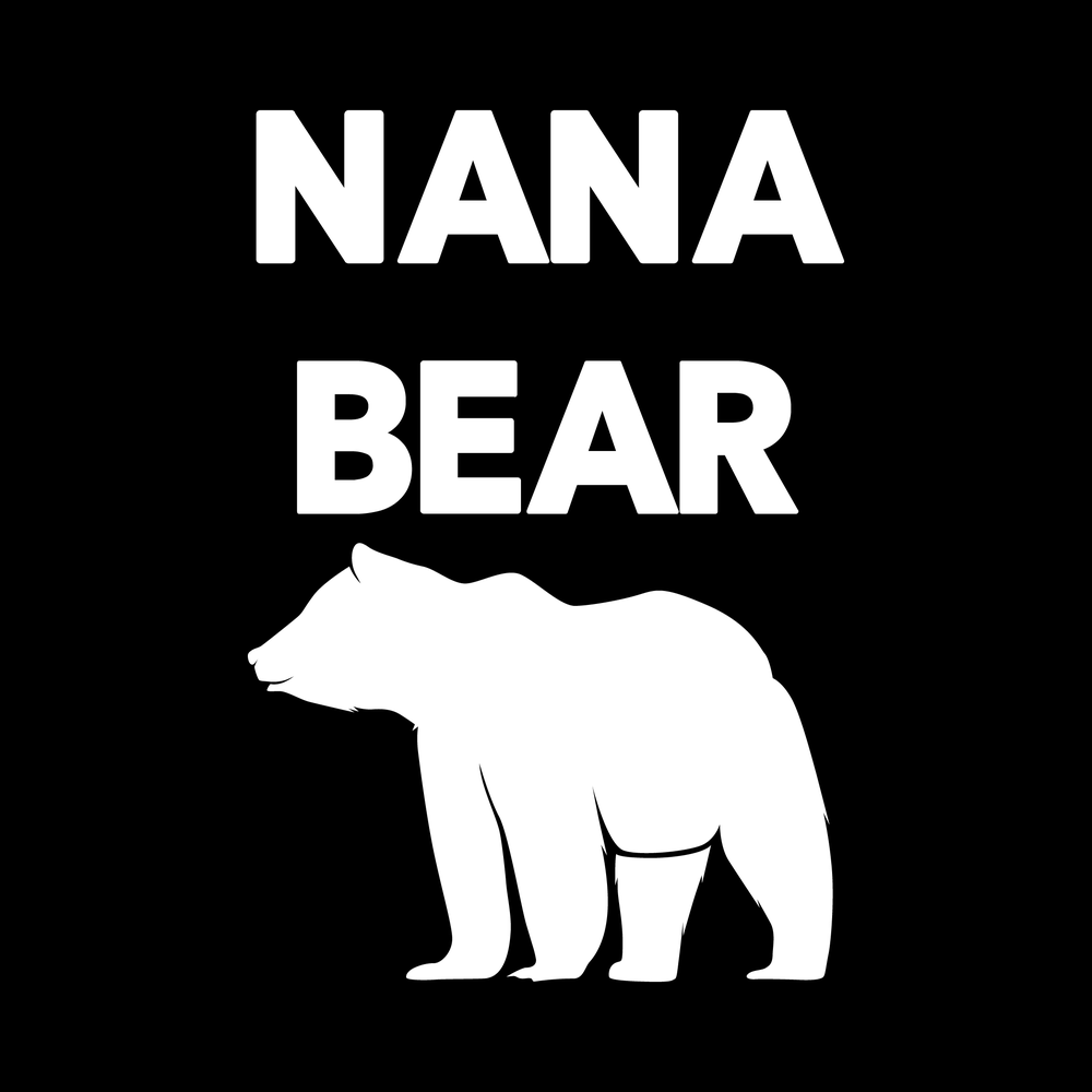 Nana Bear Vinyl Decal Sticker