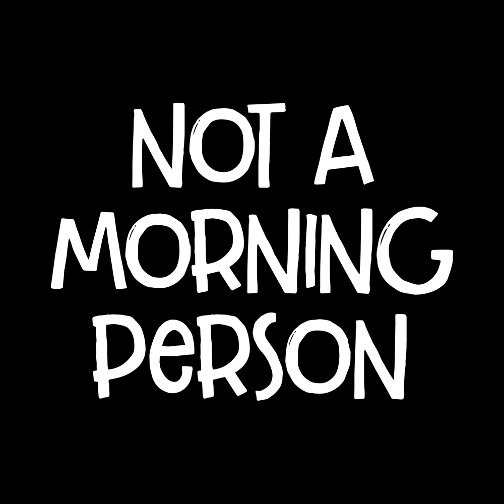 Not A Morning Person Vinyl Decal Sticker