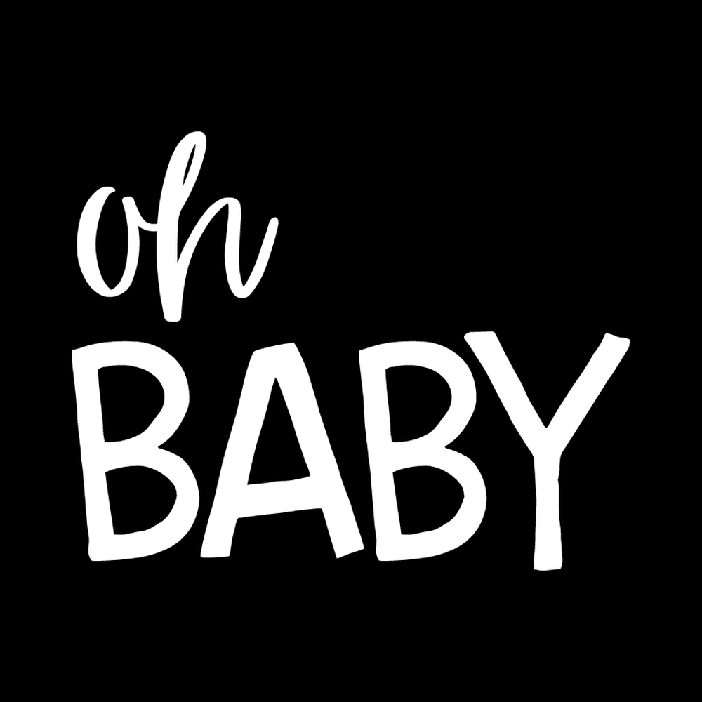 Oh Baby Vinyl Decal Sticker