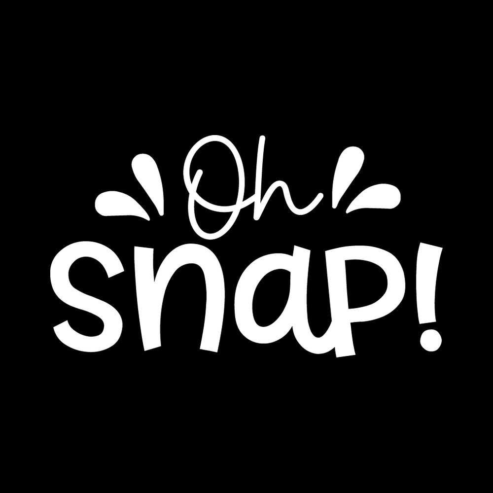 Oh Snap Vinyl Decal Sticker