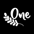 One Vinyl Decal Sticker