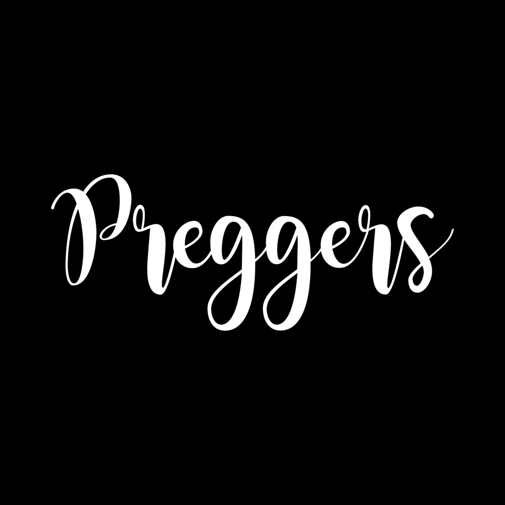 Preggers Vinyl Decal Sticker