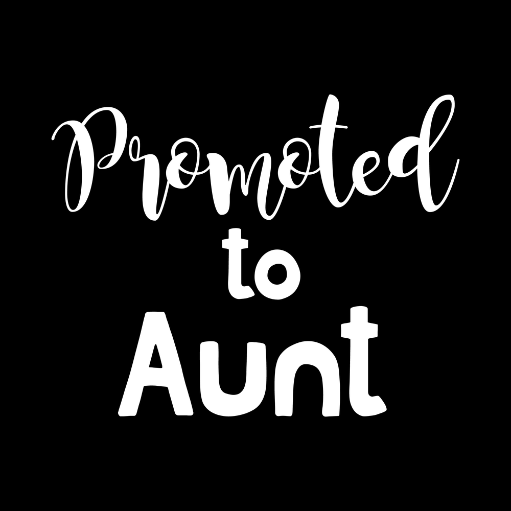 Promoted To Aunt Vinyl Decal Sticker