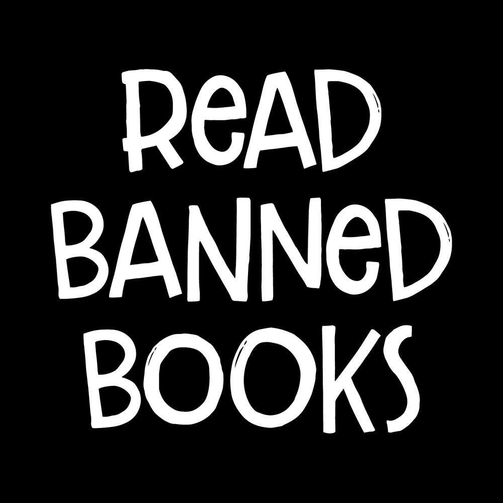 Read Banned Books Vinyl Decal Sticker
