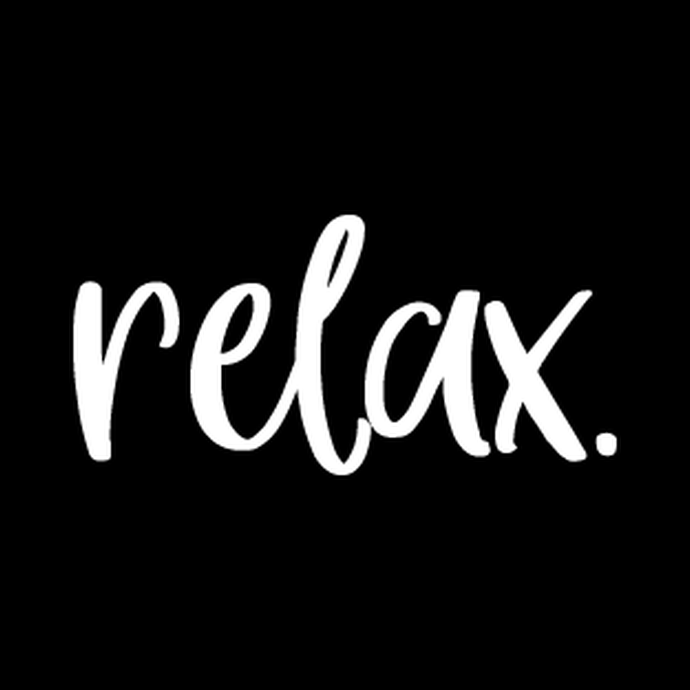 Relax Vinyl Decal Sticker