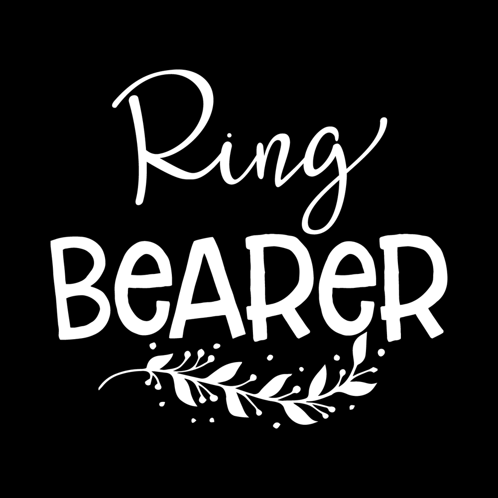Ring Bearer Vinyl Decal Sticker