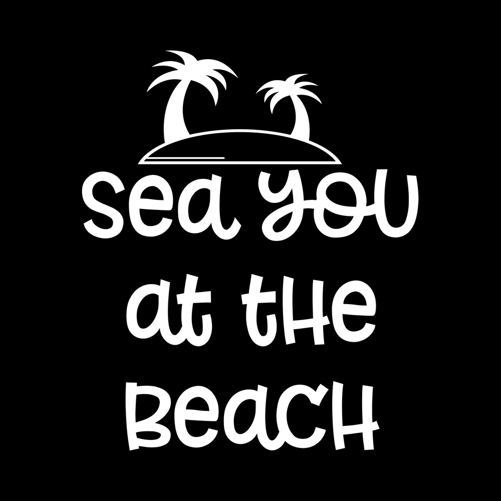 Sea You At The Beach Vinyl Decal Sticker
