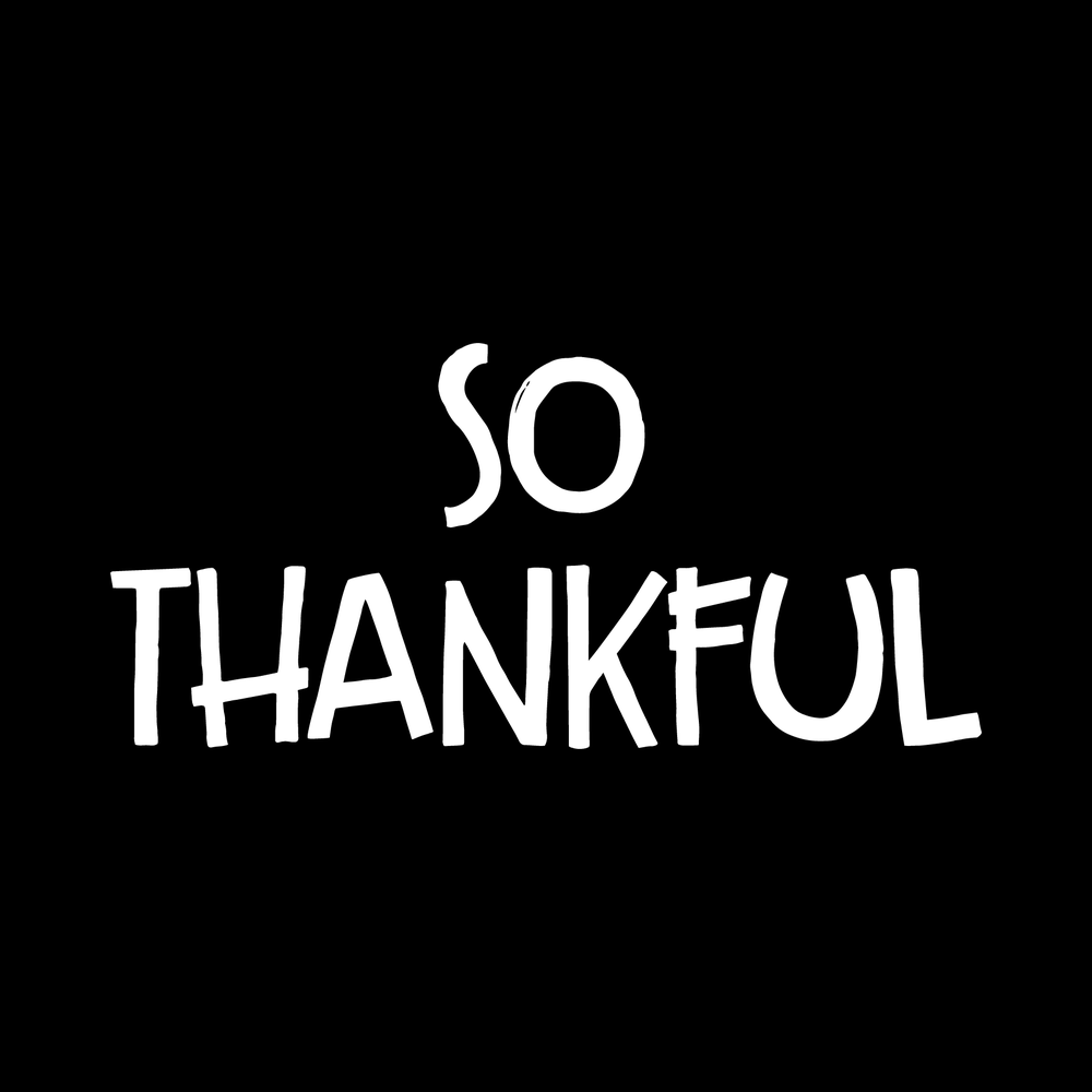 So Thankful Vinyl Decal Sticker
