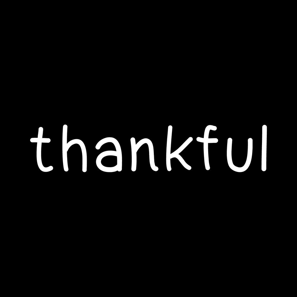 Thankful Vinyl Decal Sticker