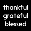 Thankful Grateful Blessed Vinyl Decal Sticker