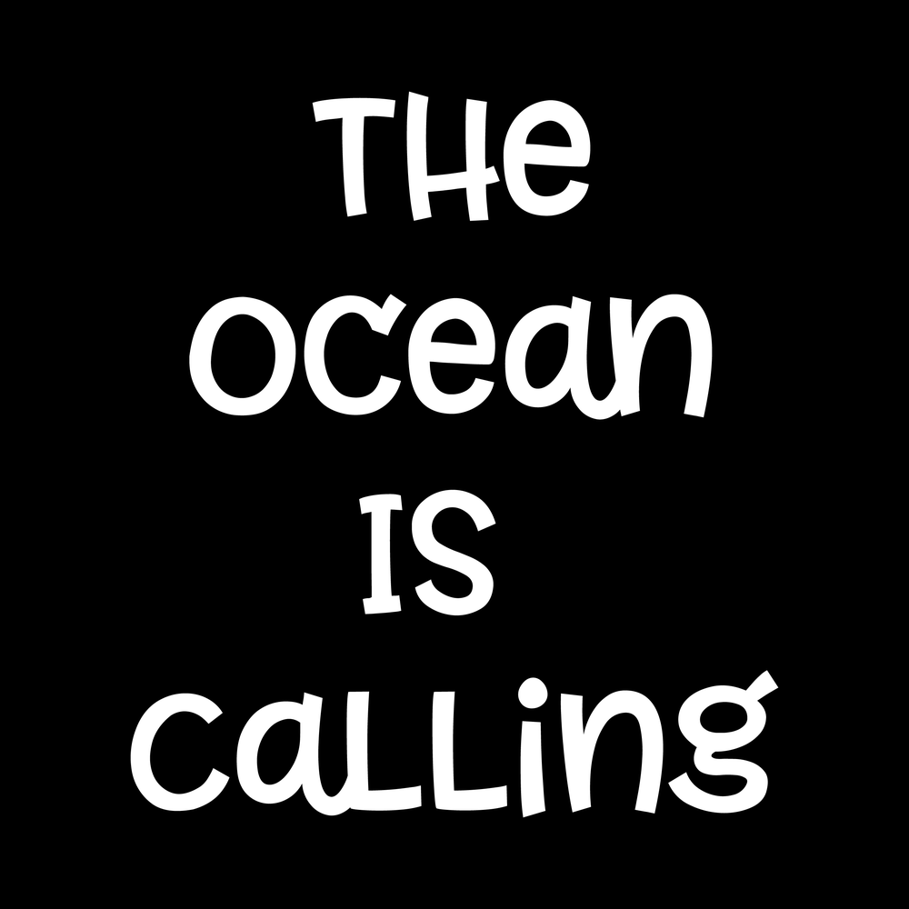 The Ocean Is Calling Vinyl Decal Sticker