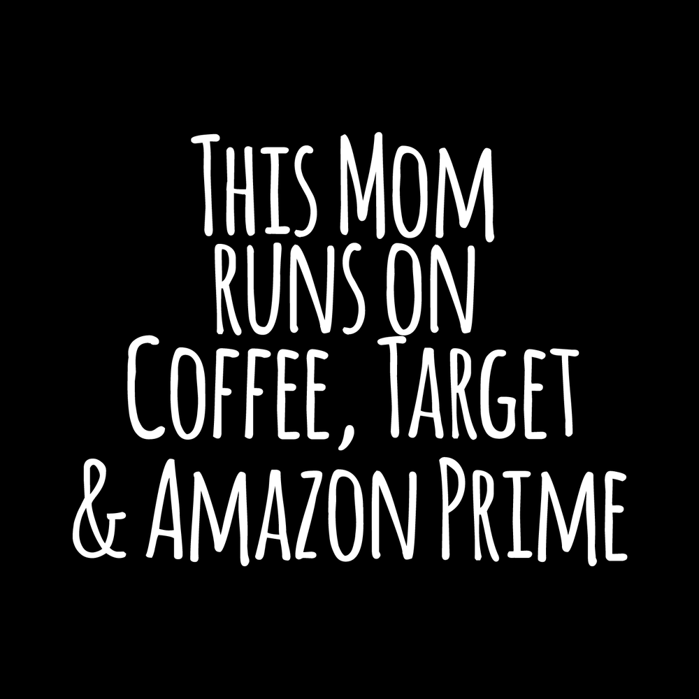 This Mom Runs On Vinyl Decal Sticker