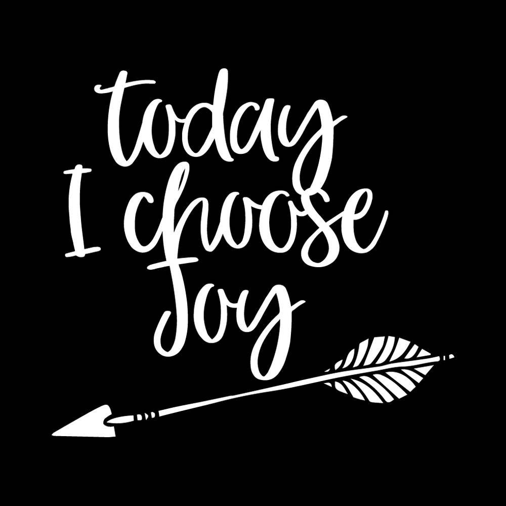Today I Choose Joy Vinyl Decal Sticker