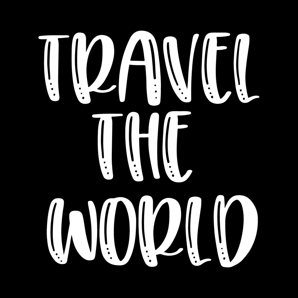 Travel The World Vinyl Decal Sticker