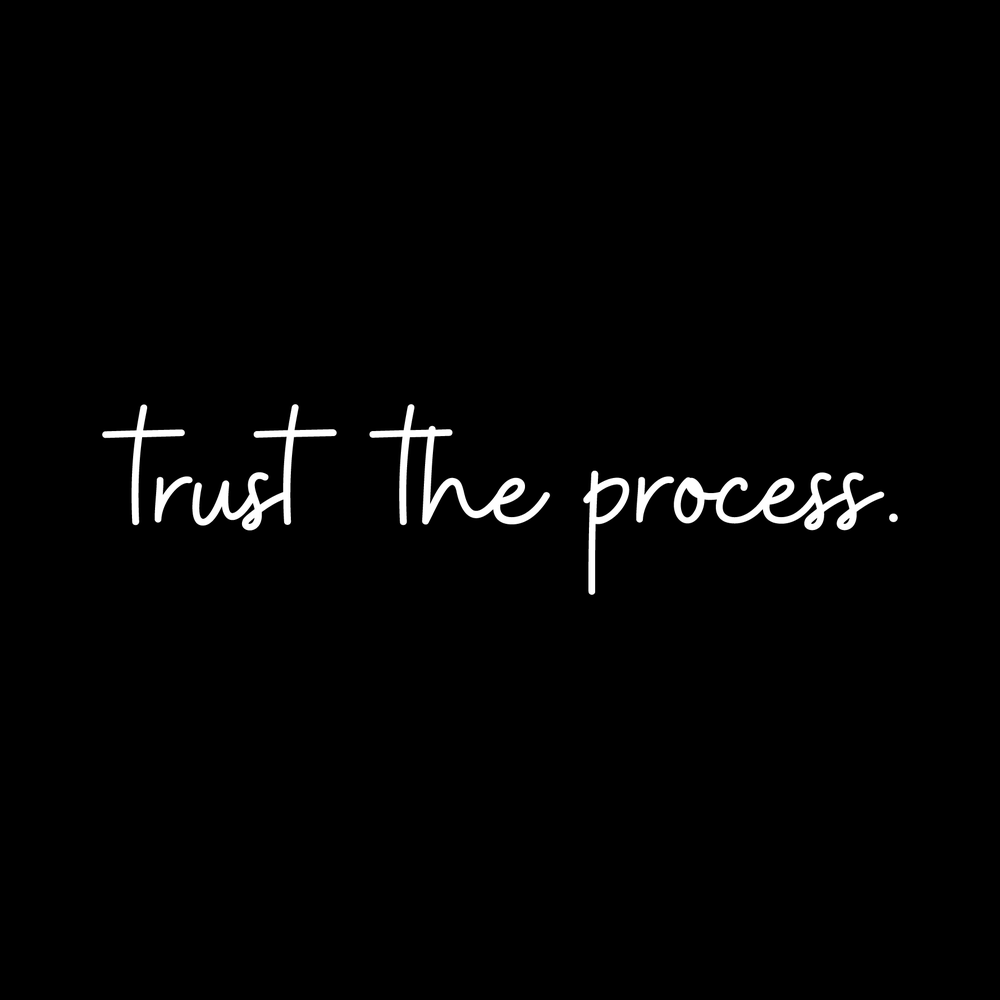 Trust The Process Vinyl Decal Sticker