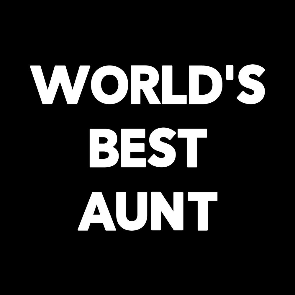 Worlds Best Aunt Vinyl Decal Sticker
