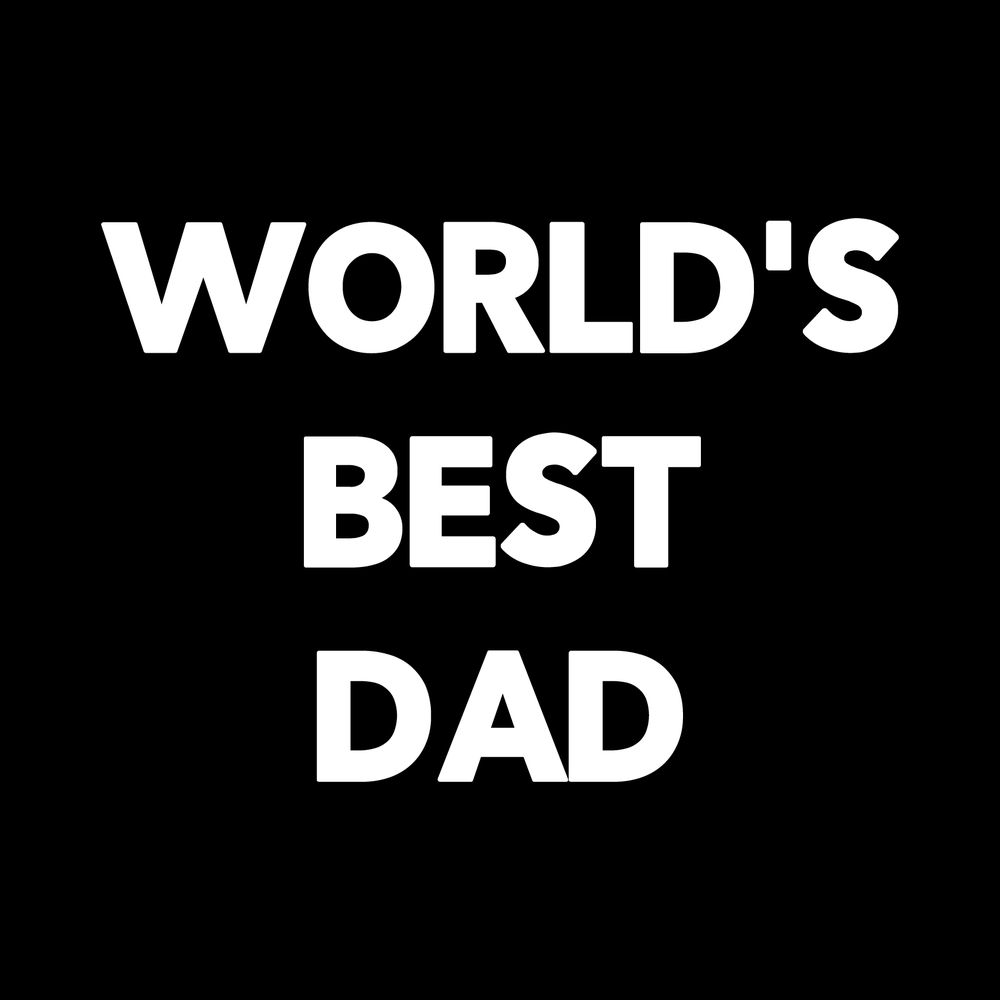Worlds Best Dad Vinyl Decal Sticker