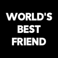 Worlds Best Friend Vinyl Decal Sticker