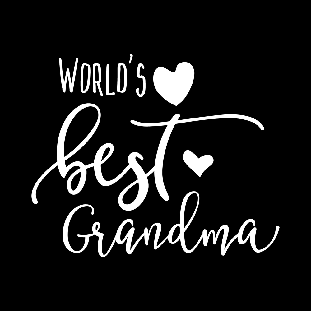 Worlds Best Grandma Vinyl Decal Sticker
